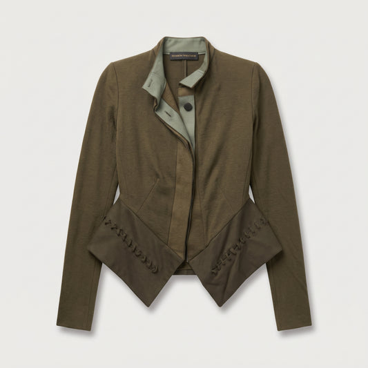Structured Peplum Military Jacket