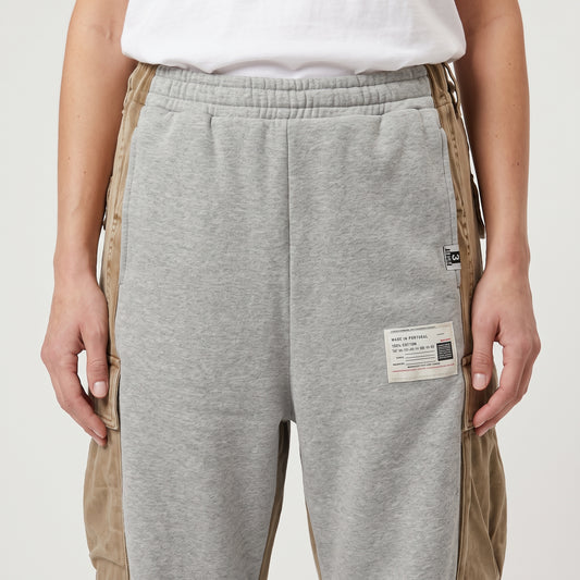 Panelled Cotton Cargo Sweatpants