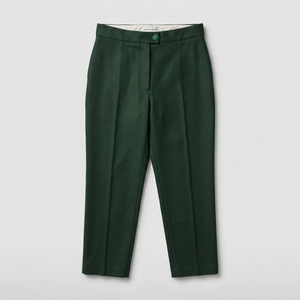 Tailored Emerald High-Waist Trousers