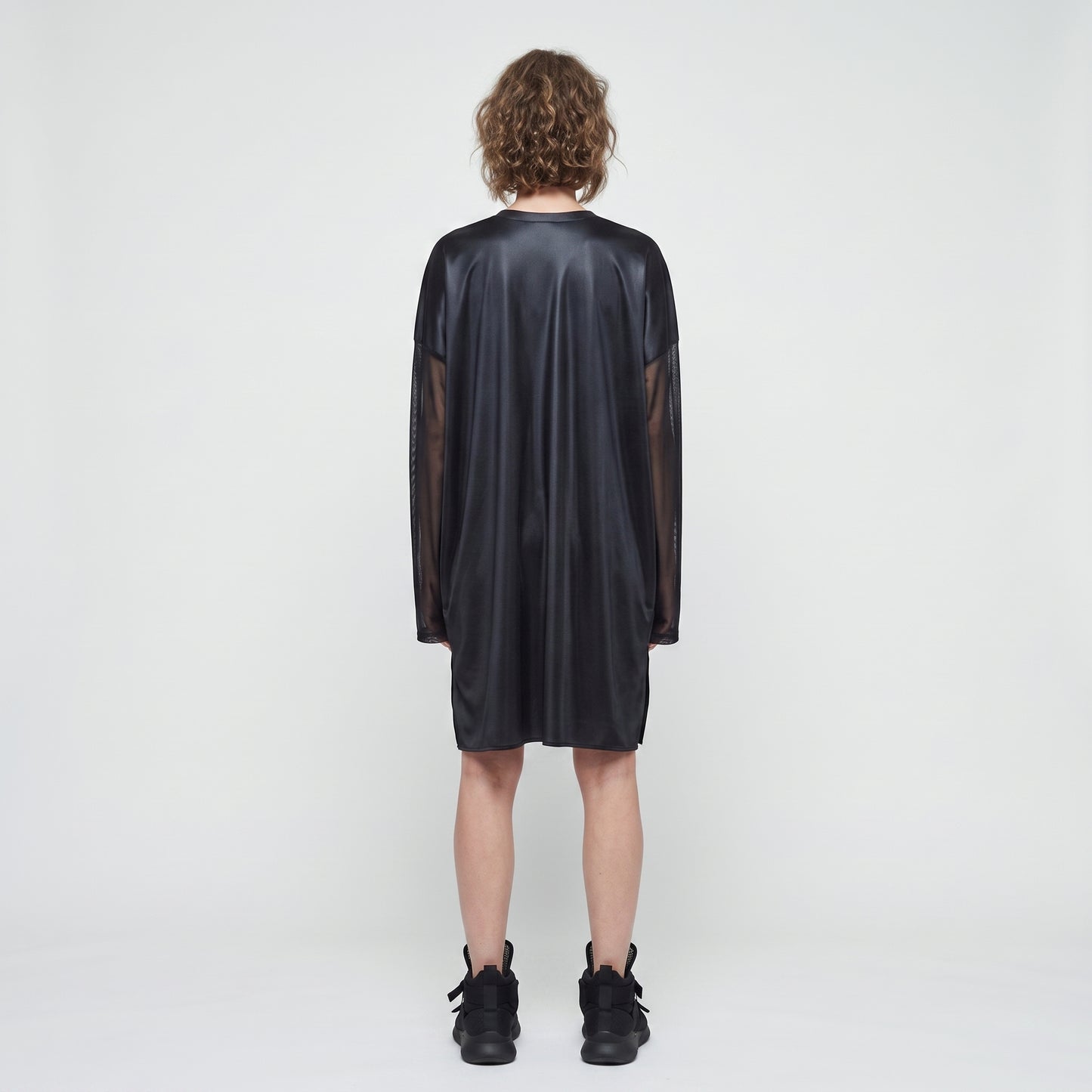Graphic Mesh V-Neck Tunic