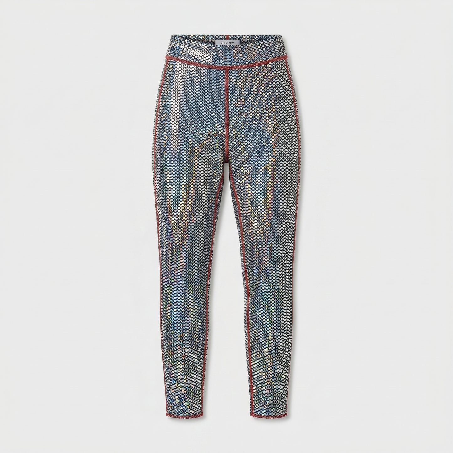Iridescent Sequin High-Rise Leggings