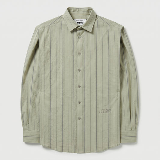 Deconstructed Striped Cotton Shirt