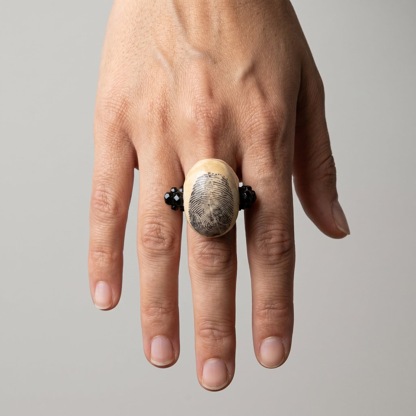 Artisan Fingerprint Statement Ring