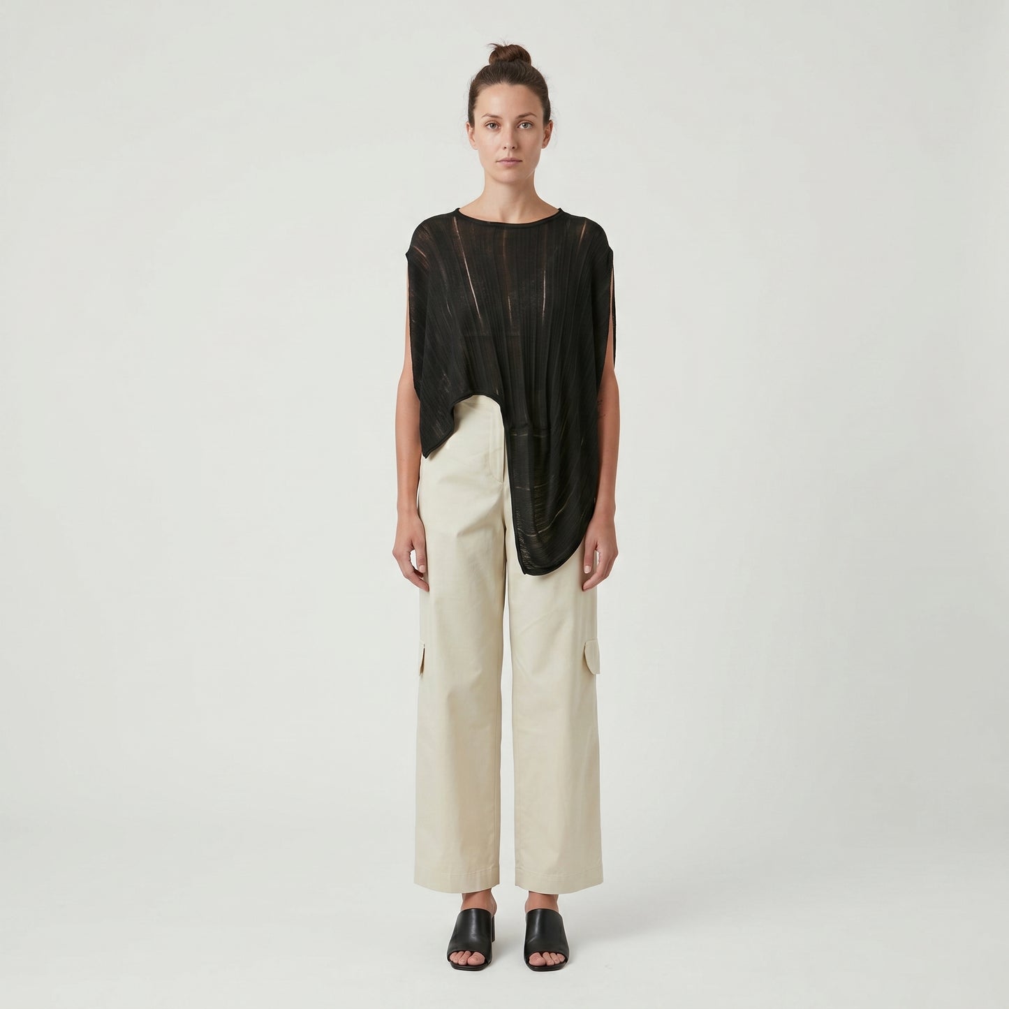 Asymmetrical Ribbed Knit Top