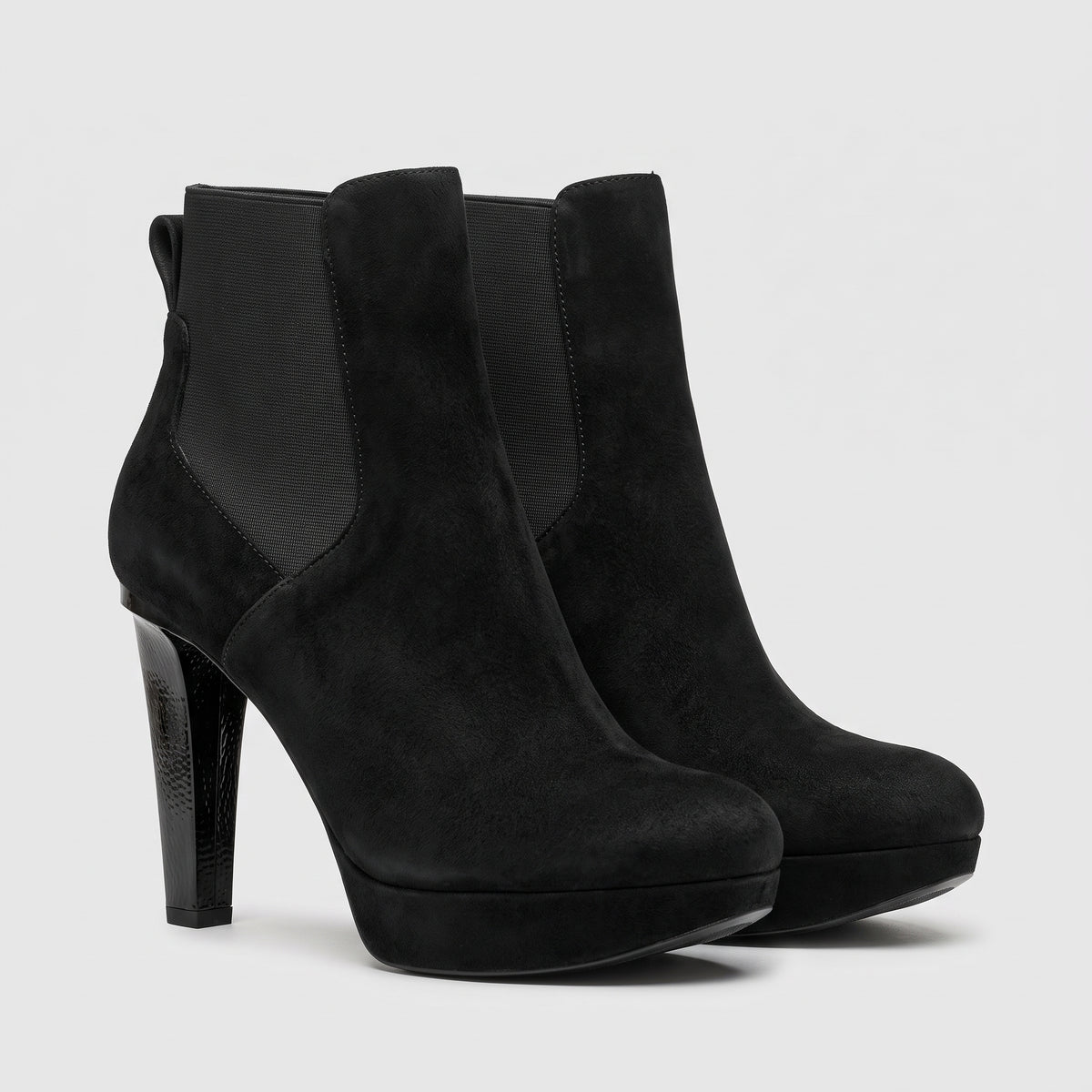 Suede Platform Ankle Boots