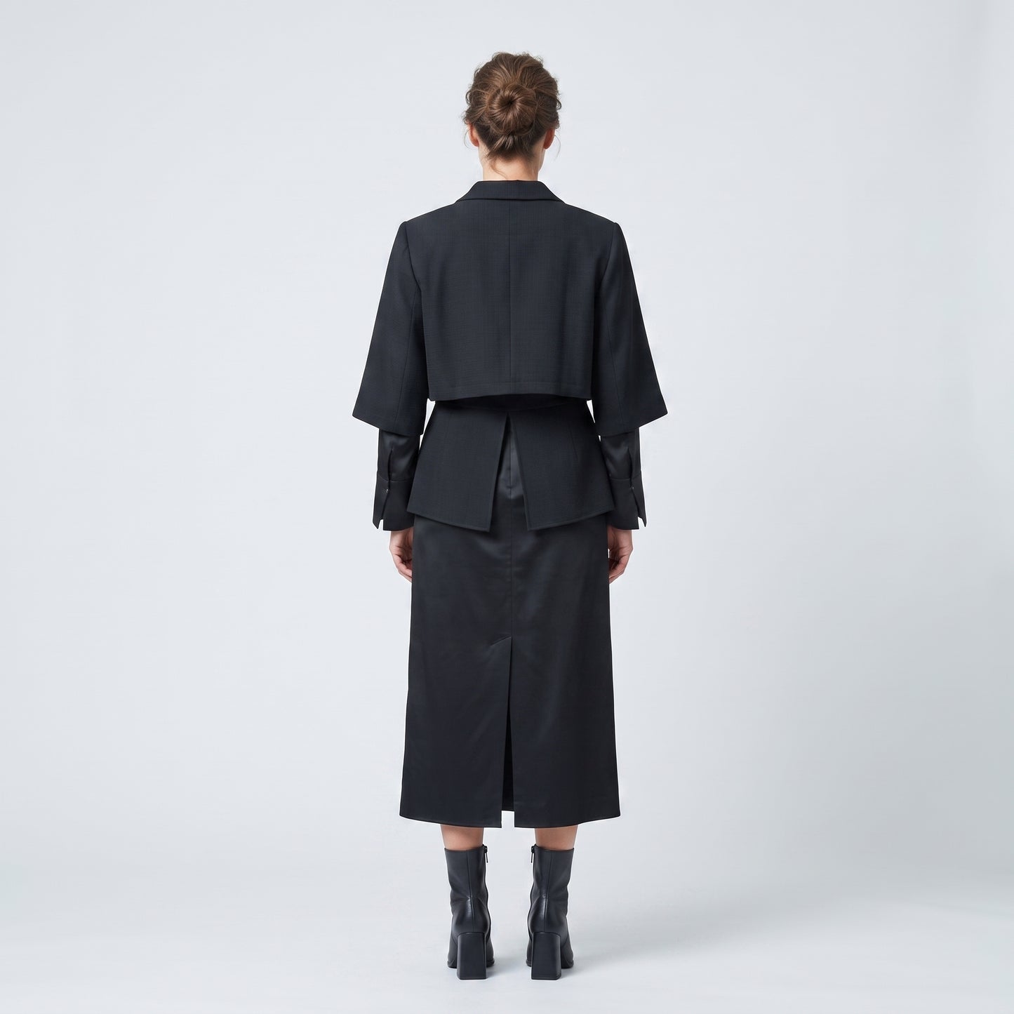 Structured Cropped Blazer Dress