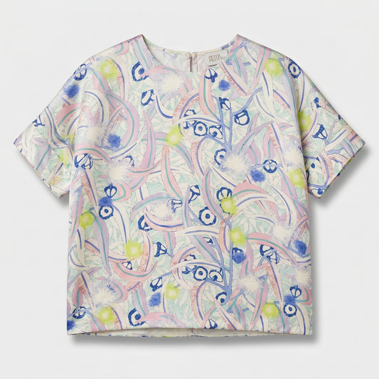 Pastel Floral Printed Blouse