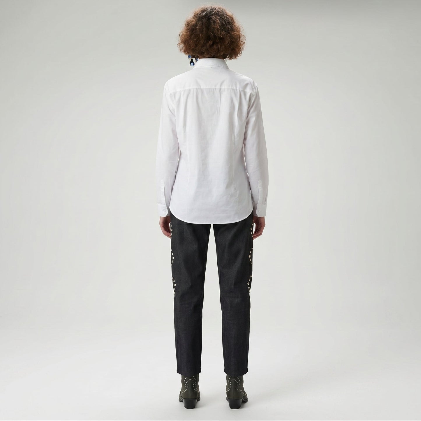 Embroidered Studded Western Shirt