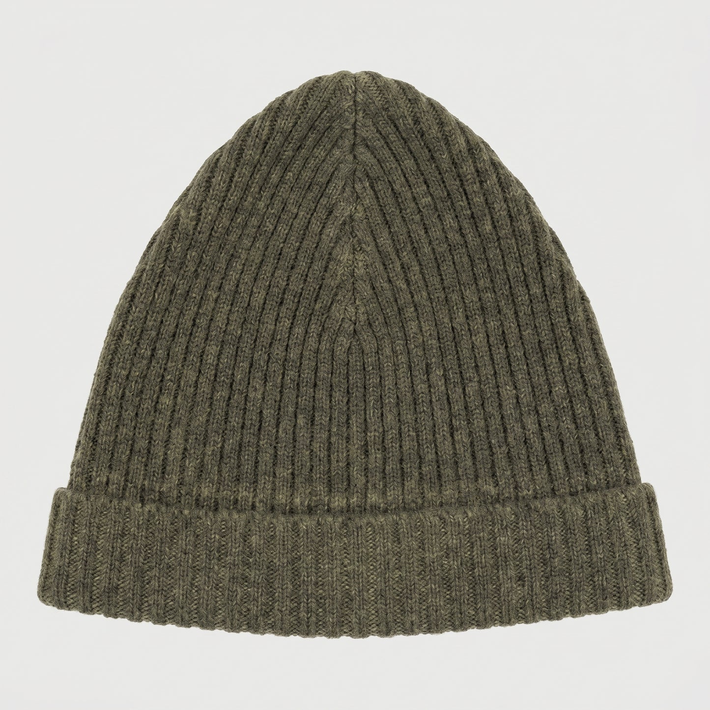 Ribbed Knit Wool Beanie