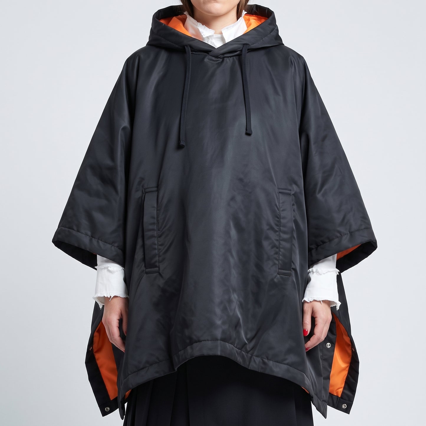 Technical Hooded Poncho Cape