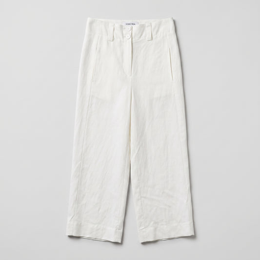 Tailored Linen Cropped Trousers