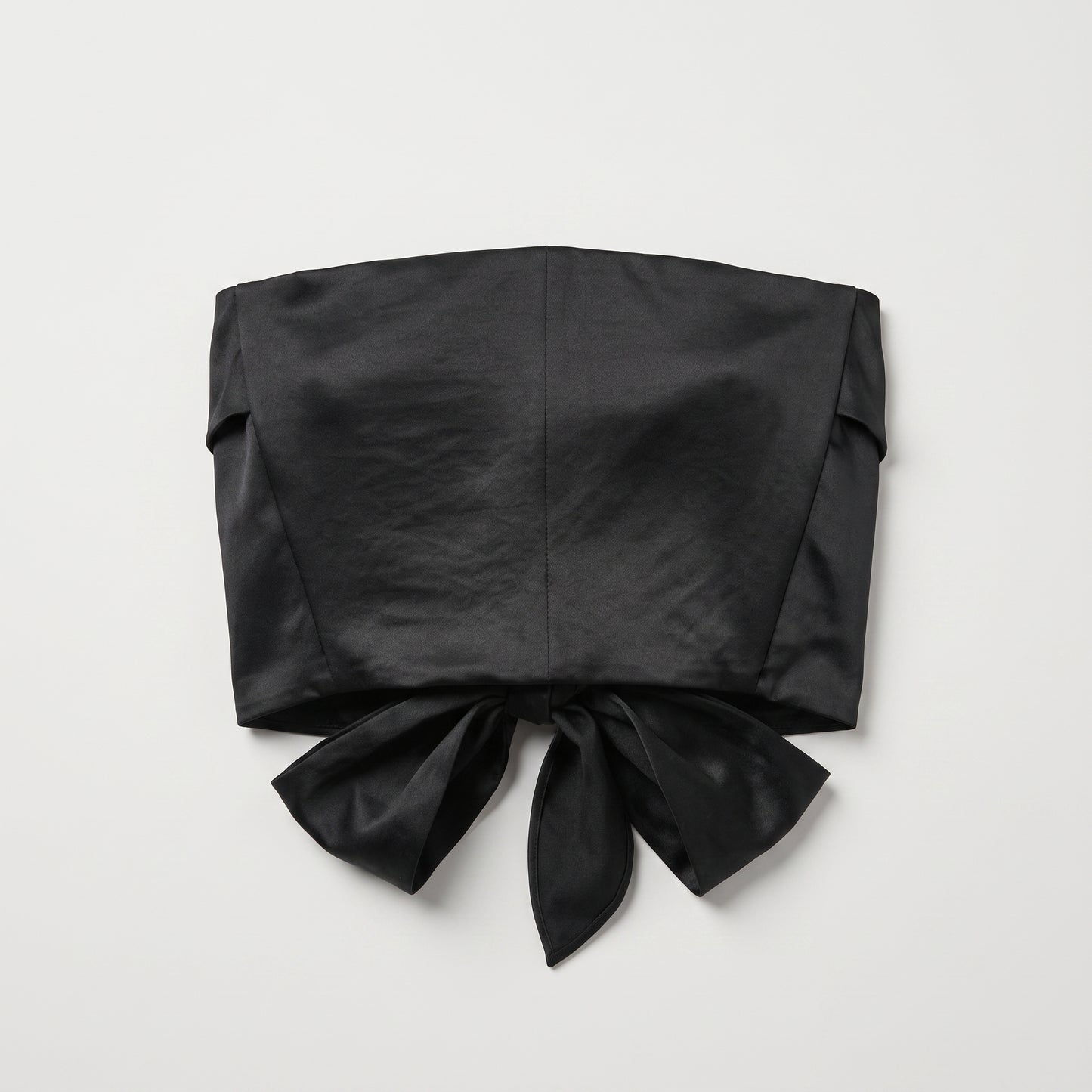 Sleek Satin Tie-Back Tube Top