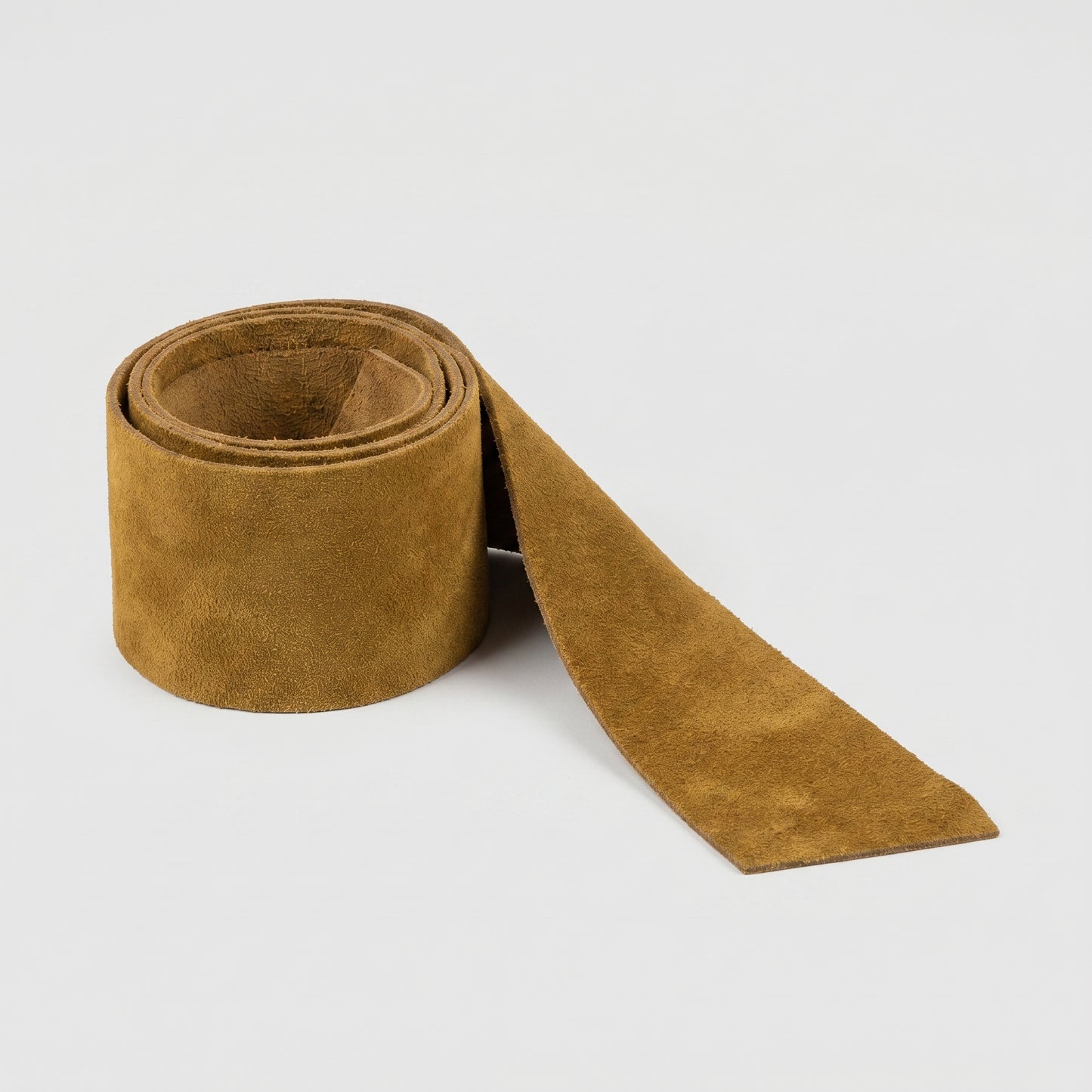 Wide Suede Tie Belt