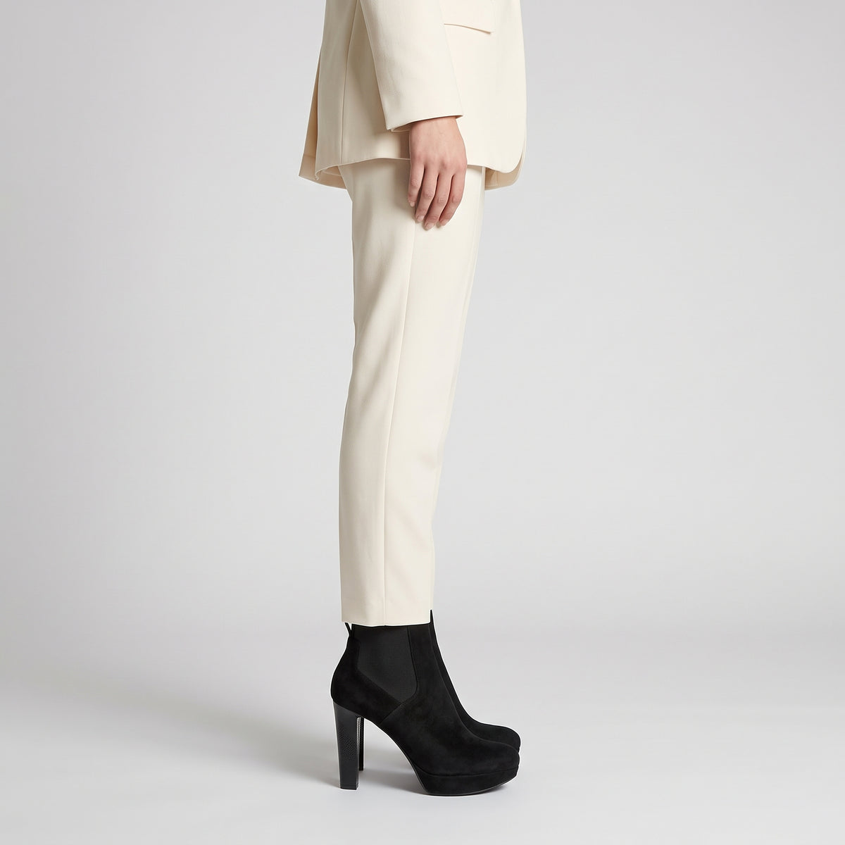 Suede Platform Ankle Boots