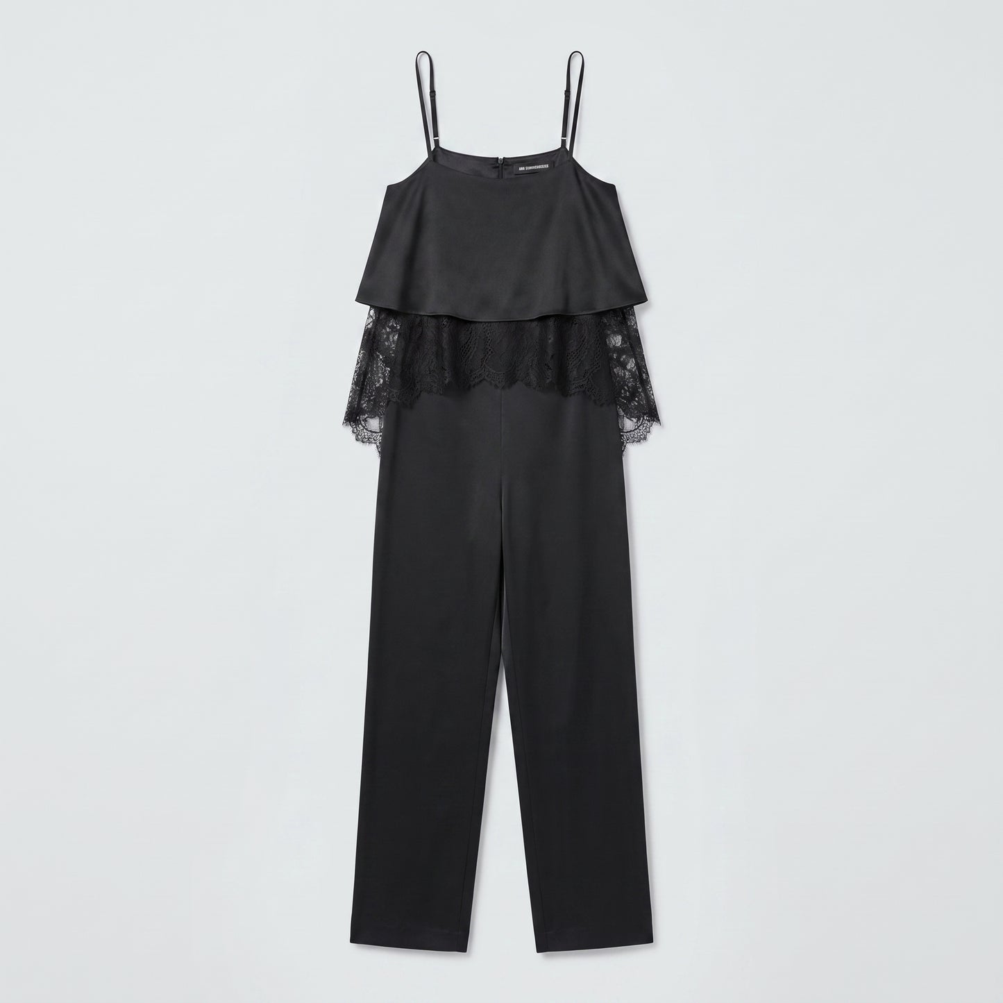 Lace Tiered Spaghetti Strap Jumpsuit