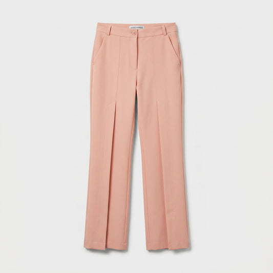 Tailored High-Waisted Blush Trousers