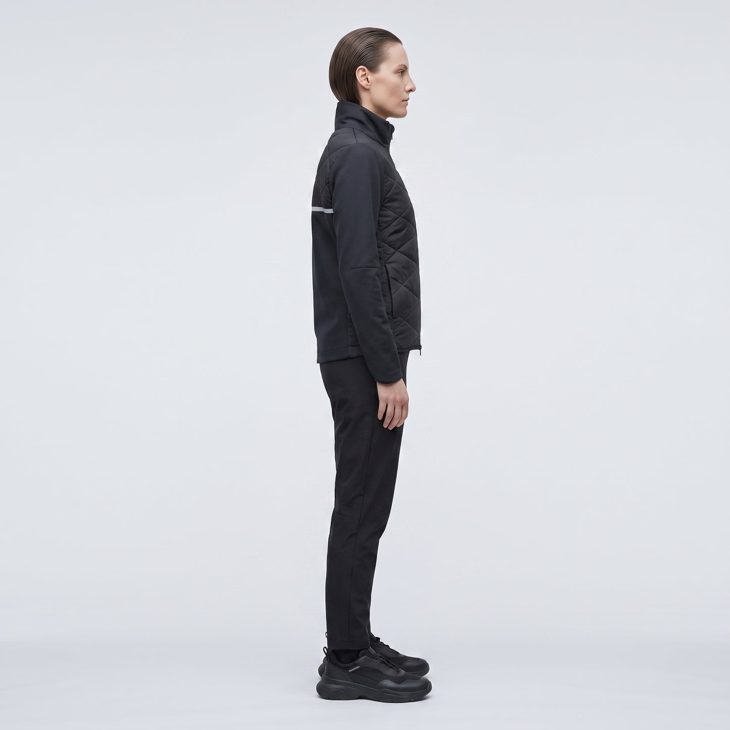 Quilted Technical Zip Jacket