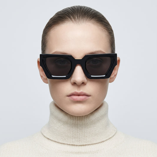 Chunky Geometric Acetate Sunglasses