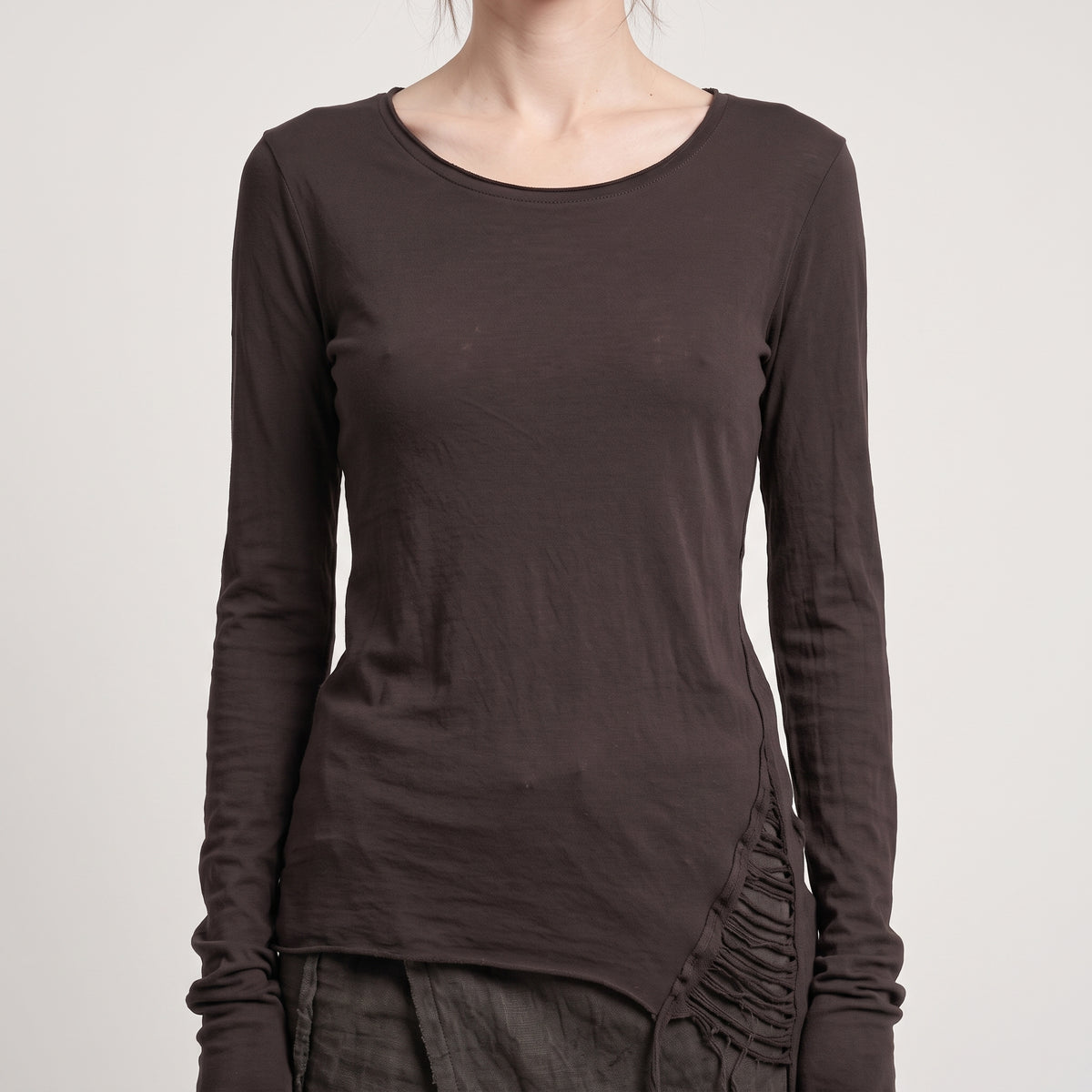 Minimalist Long Sleeve Cotton Tee