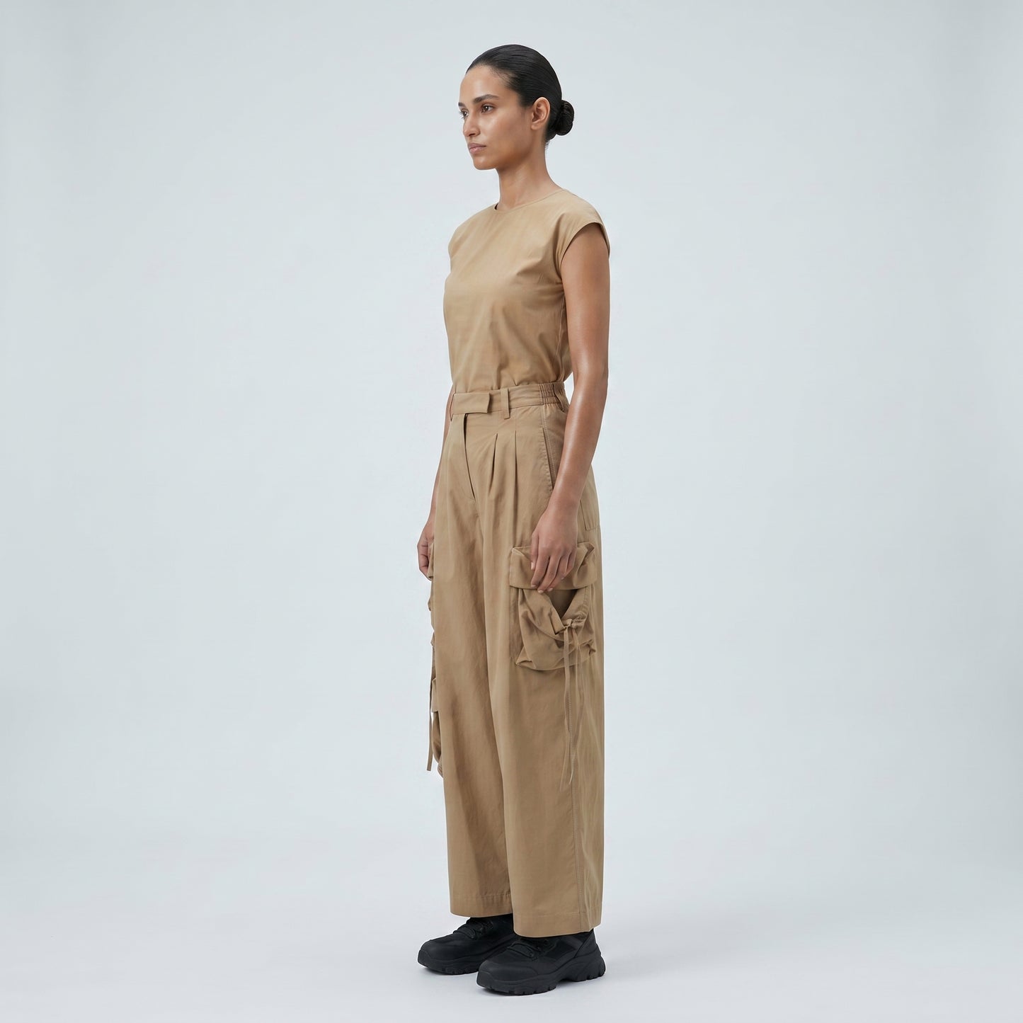 Utility Pleated Cargo Trousers