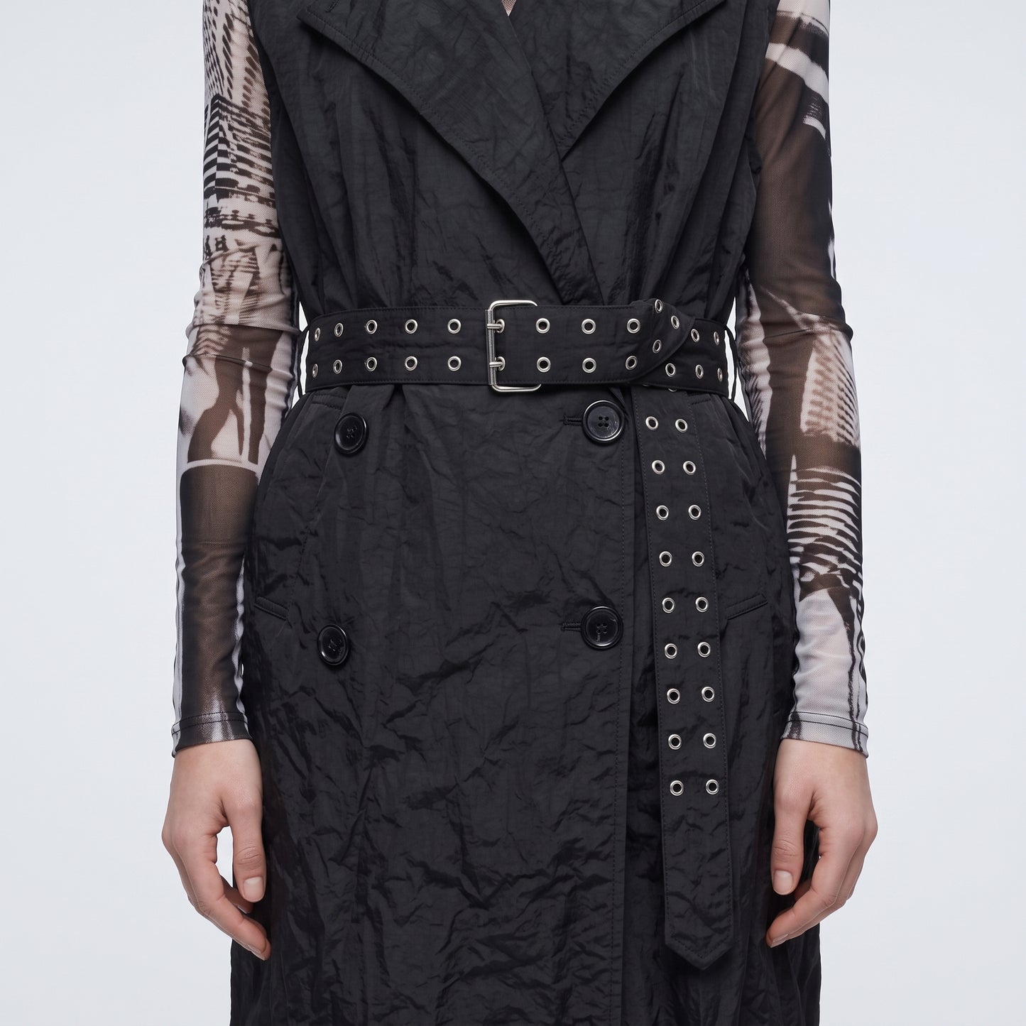 Structured Double-Breasted Utility Vest