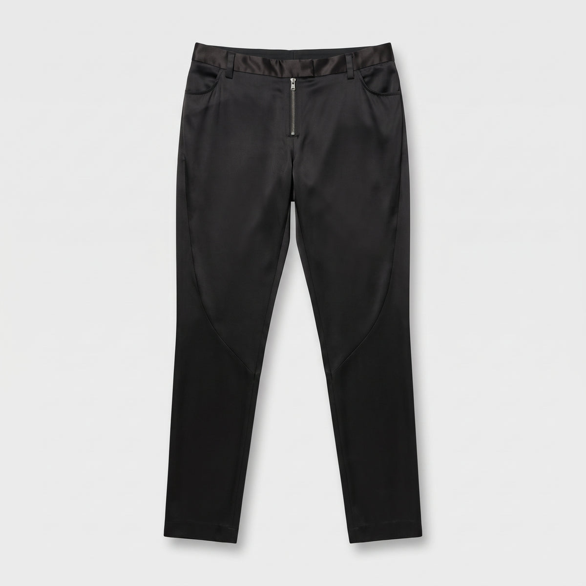 Satin Slim Fit Trousers
