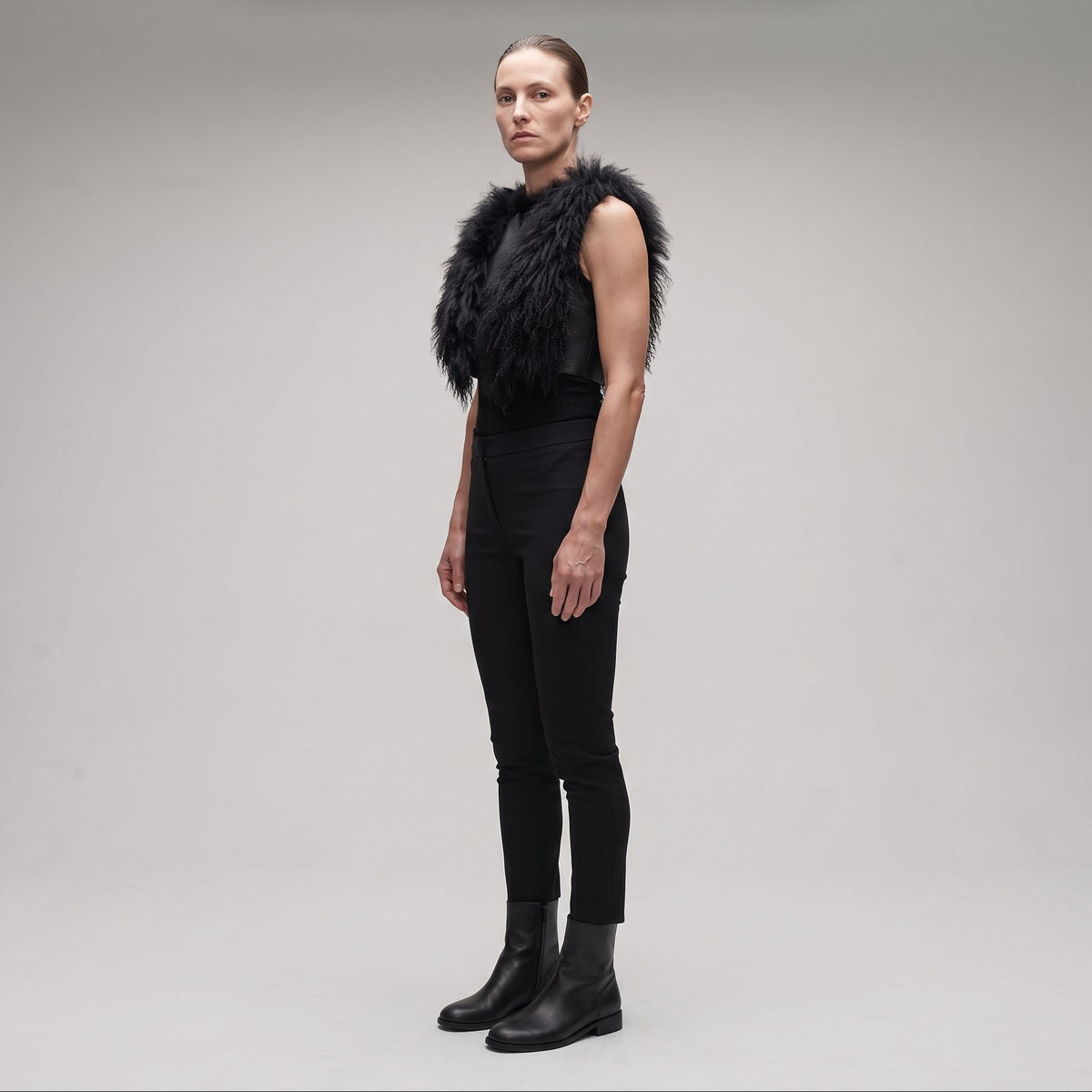 Luxurious Shaggy Shearling Vest