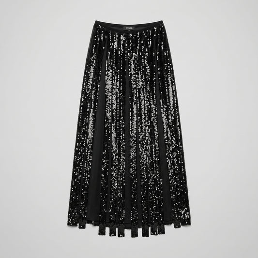 Sequin Embellished Maxi Skirt