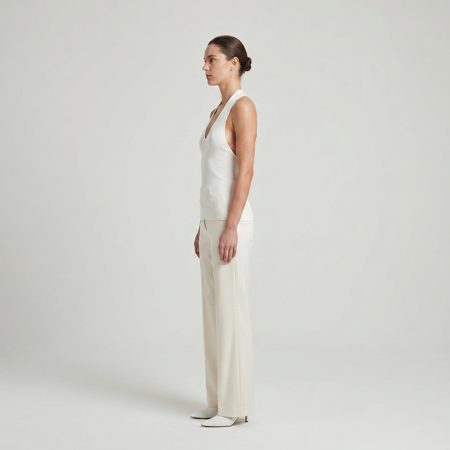 Essential Ribbed V-Neck Tank