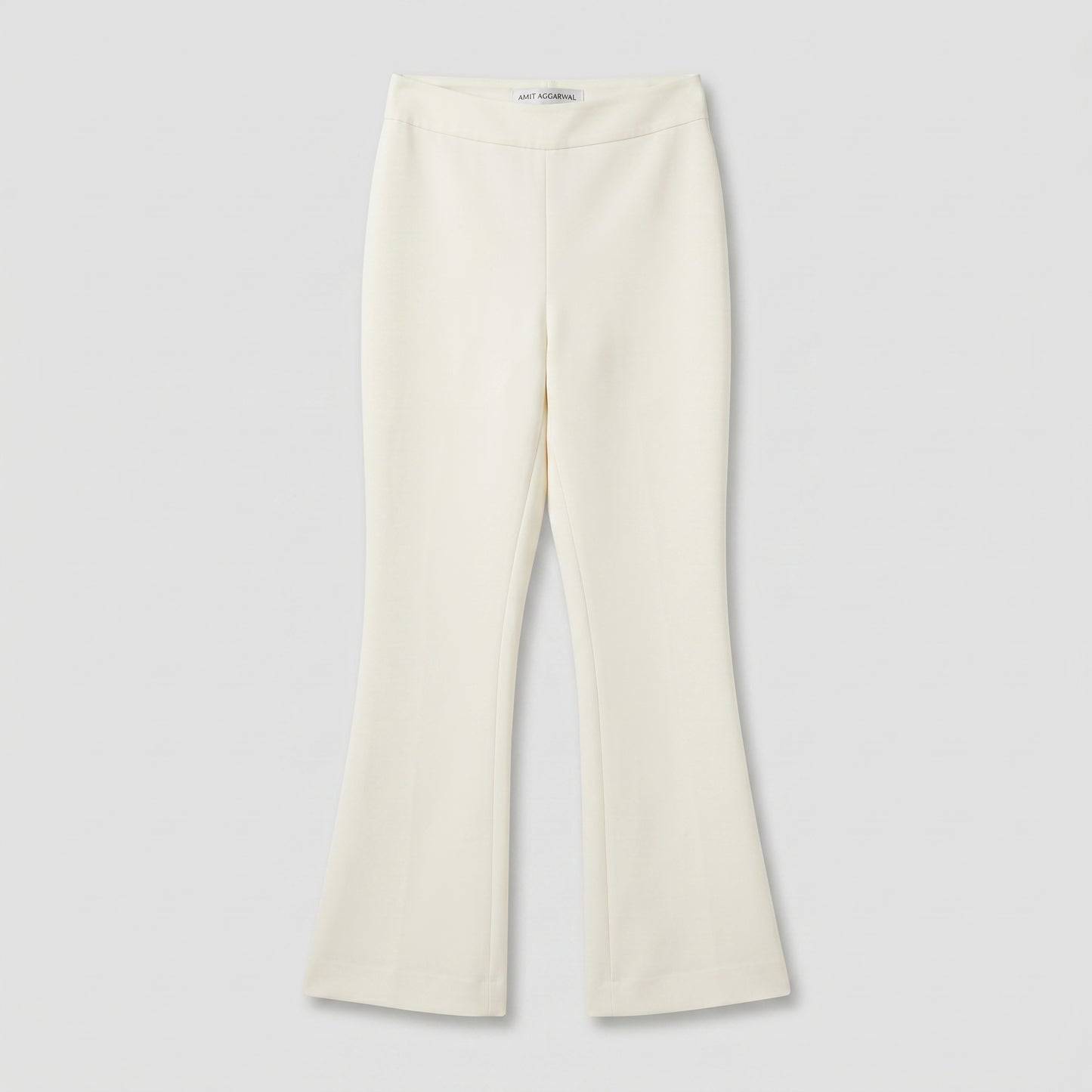 Tailored Cream Flared Trousers