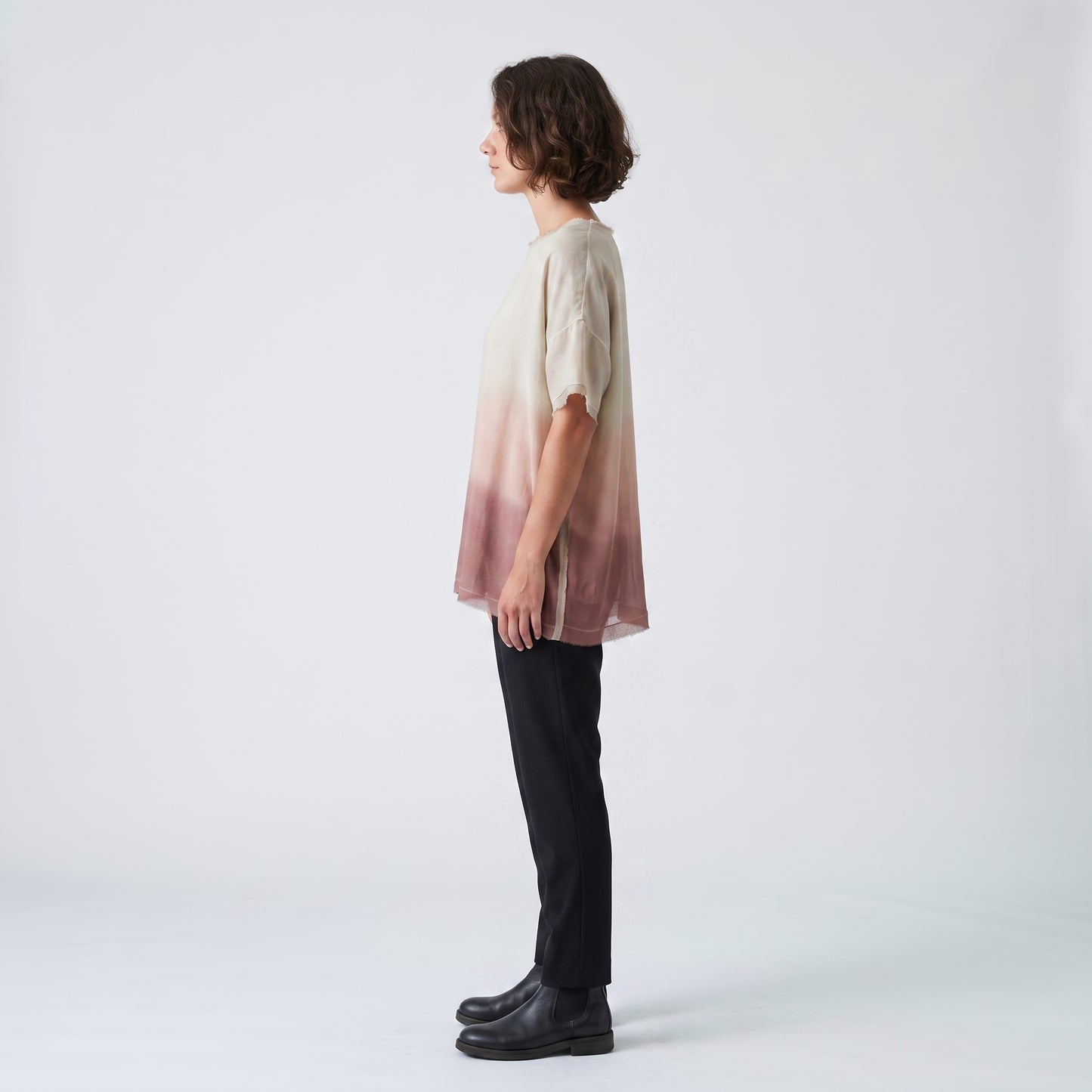 Ombre Linen Boxy Tee