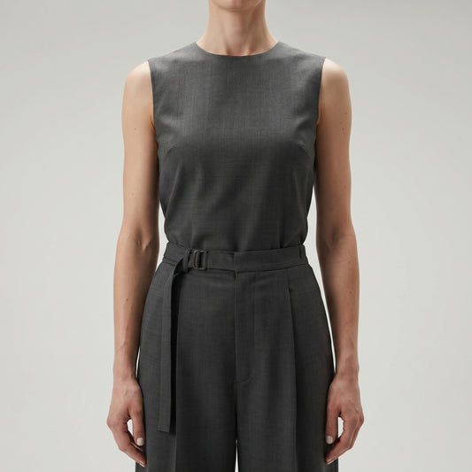 Tailored High-Waisted Wide Trousers