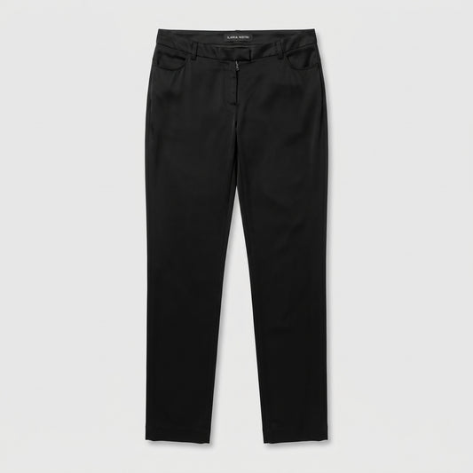 Tailored Black Slim Trousers