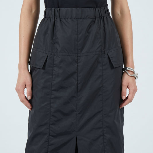 Black Cargo FLOOR LENGH Skirt