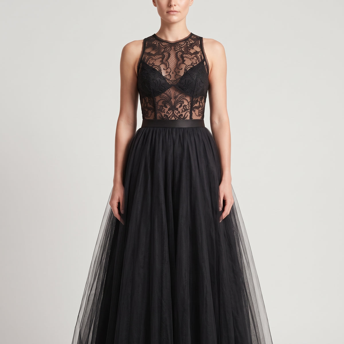 Voluminous Black Tulle Skirt