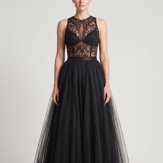 Voluminous Black Tulle Skirt