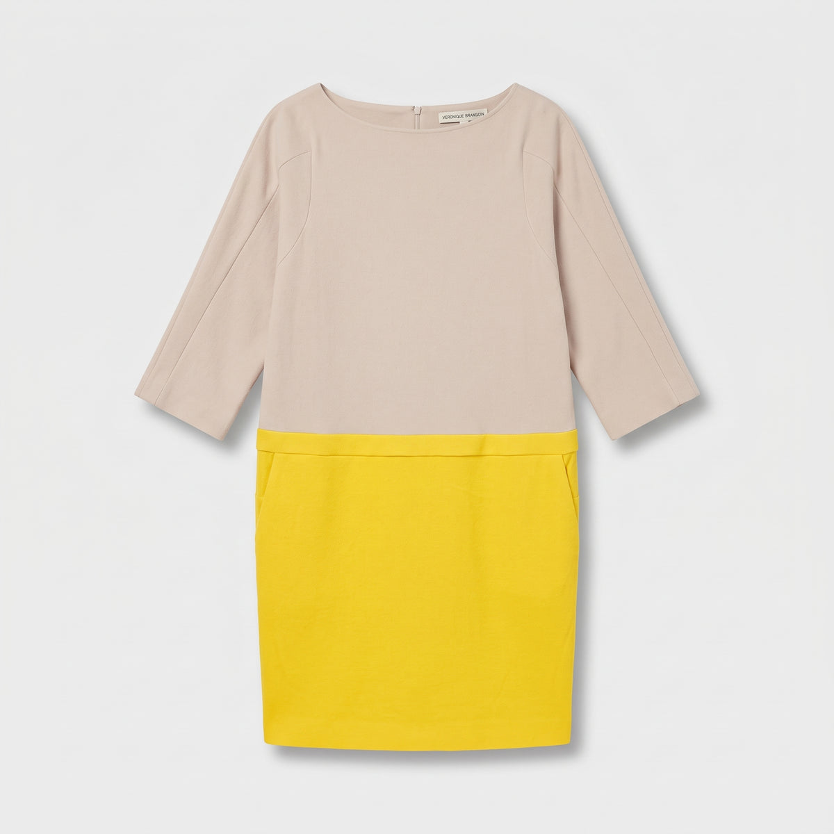Colorblock Two-Tone Shift Dress