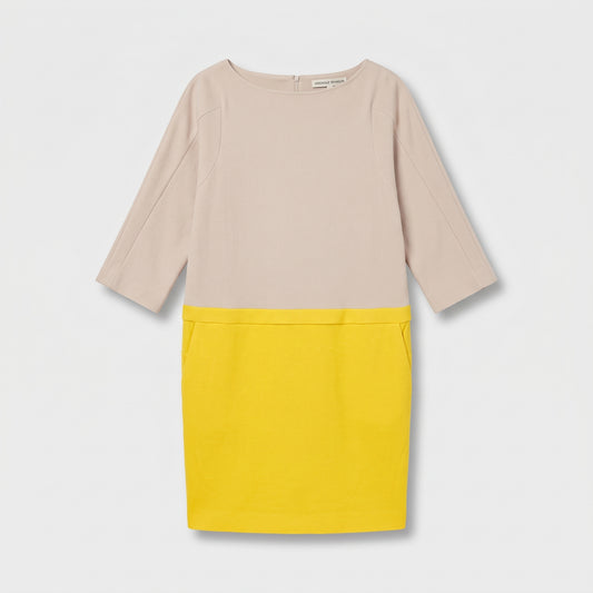 Colorblock Two-Tone Shift Dress