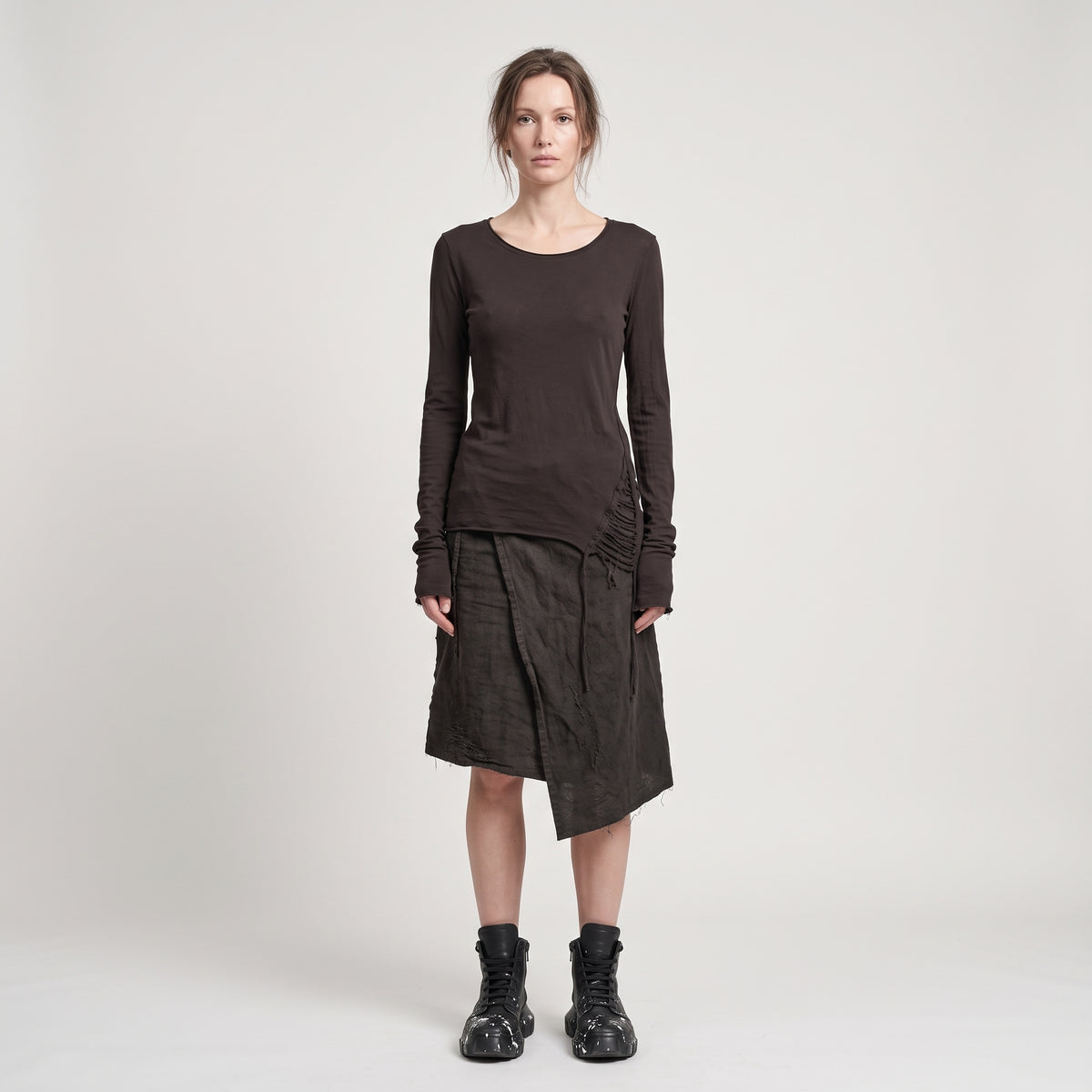 Minimalist Long Sleeve Cotton Tee