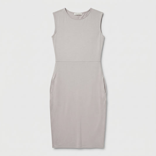 Minimalist Sleeveless Midi Dress