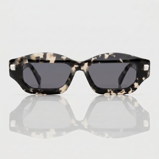 Geometric Tortoiseshell Acetate Sunglasses