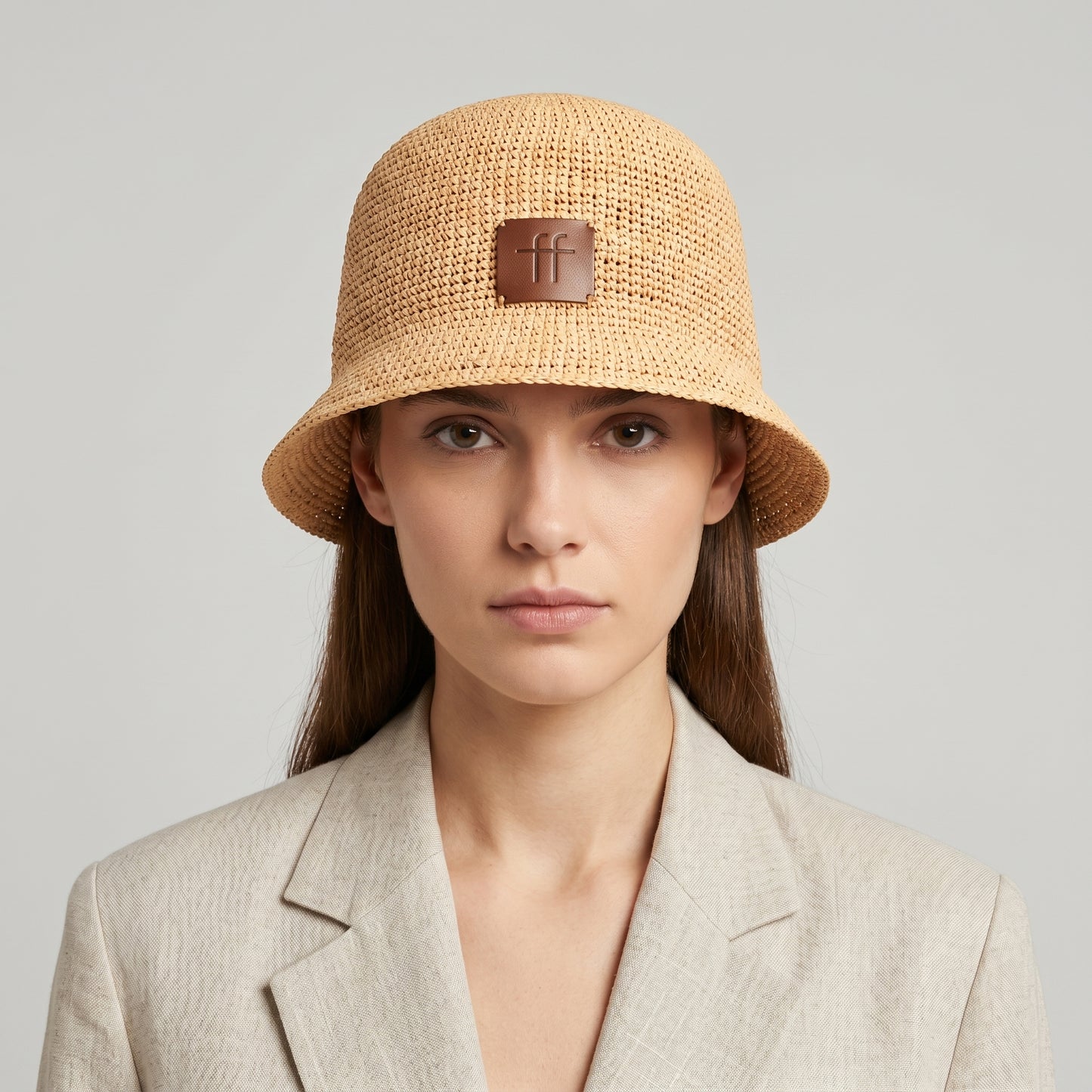 Woven Raffia Bucket Hat