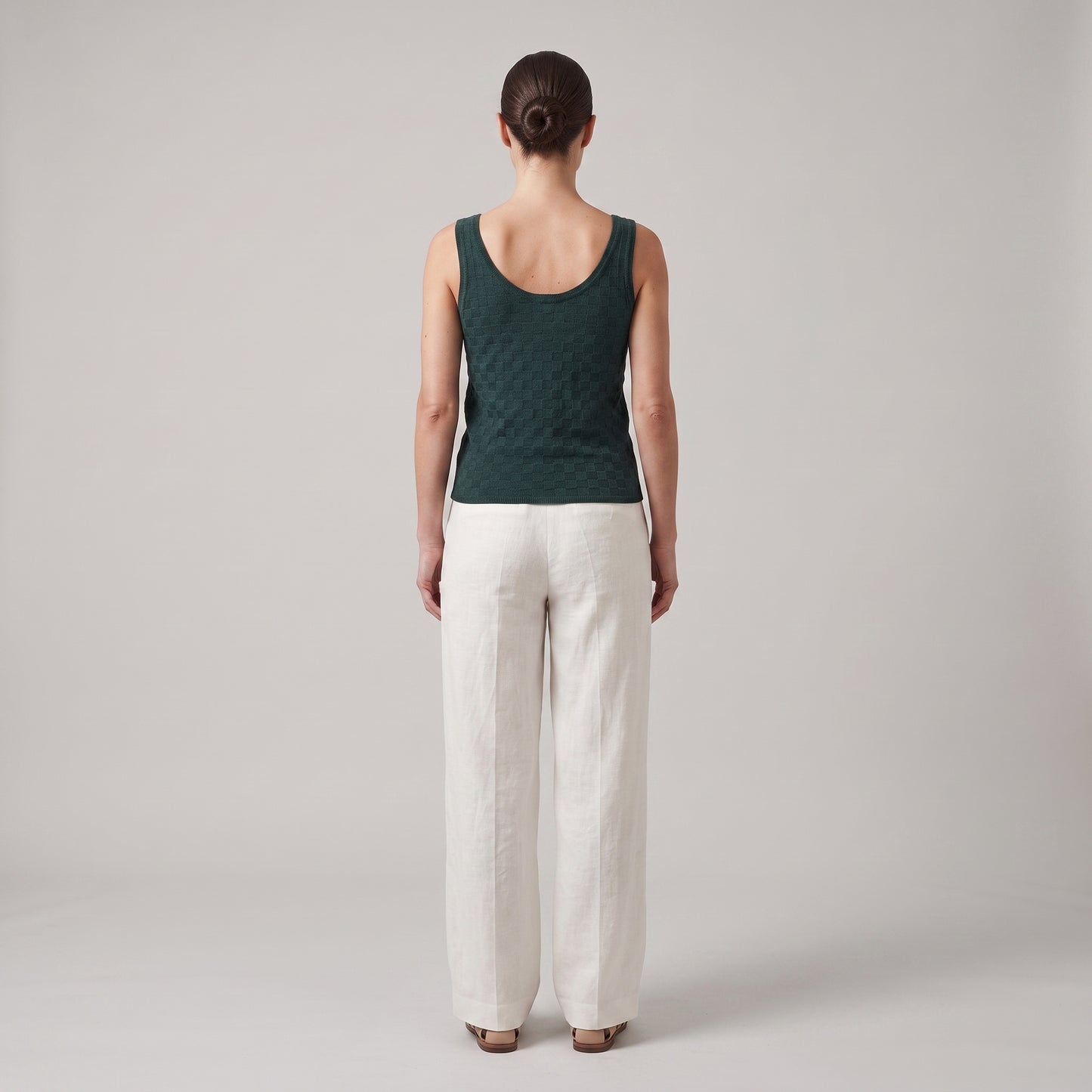 Textured V-Neck Knit Vest