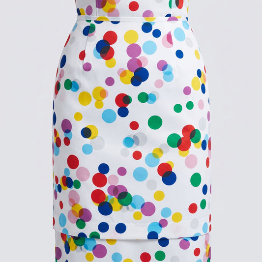 Polka Dot Midi Skirt