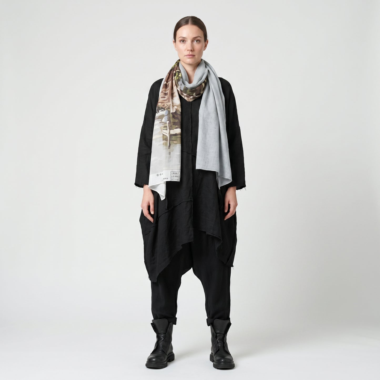 Harbor Print Square Scarf