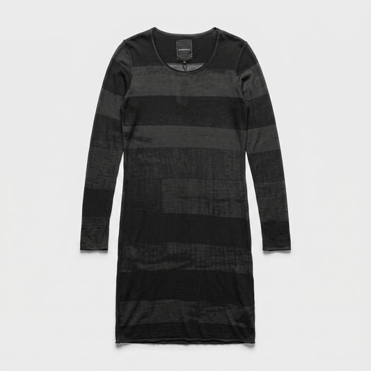 Striped Long Sleeve Knit Dress