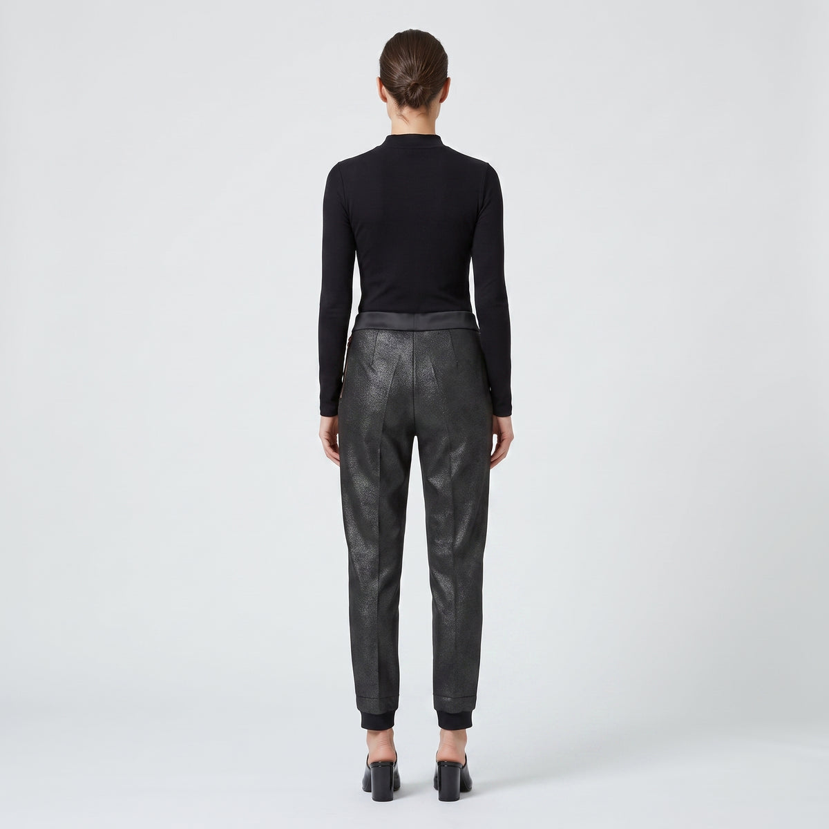 Metallic Slim Fit Trousers