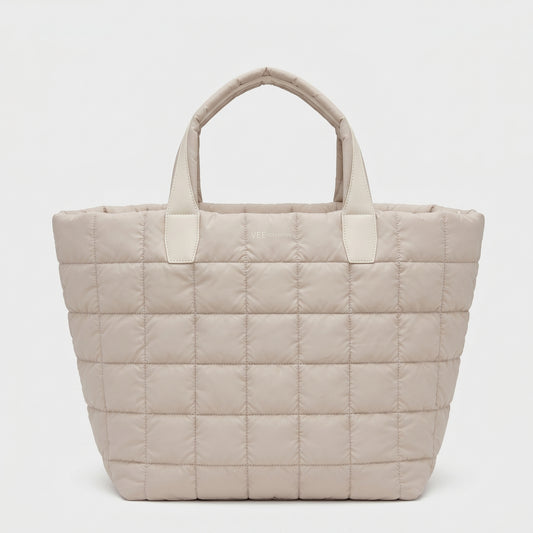 Quilted Puffer Tote Bag