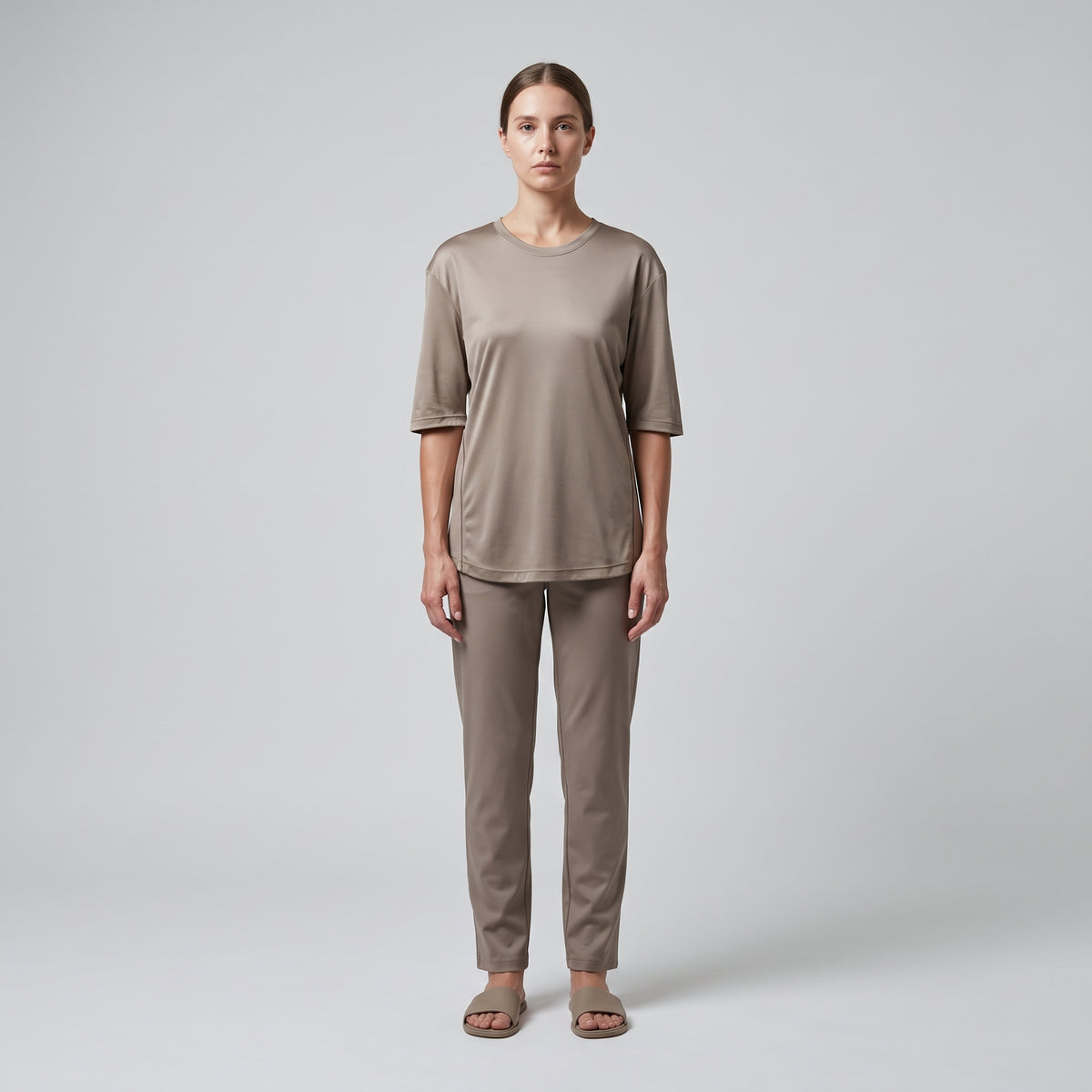 Minimalist Satin Crewneck Tee