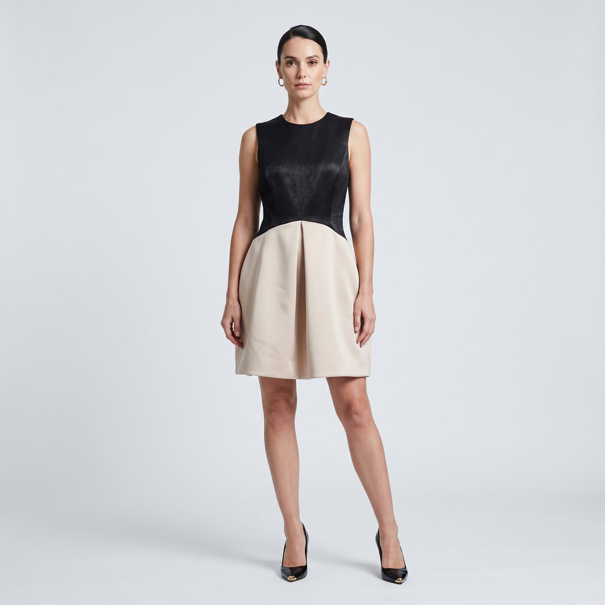 Colorblock Sleeveless Mini Dress